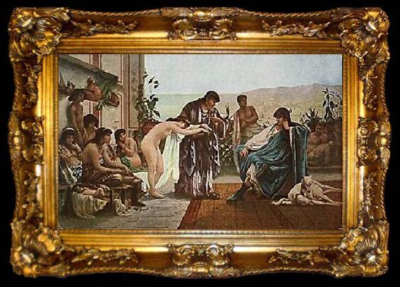 framed  unknow artist Arab or Arabic people and life. Orientalism oil paintings  247, ta009-2